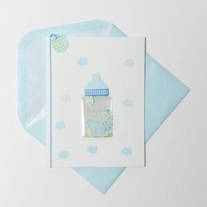 🆕Papyrus Baby Boy “Congratulations” Greeting Card